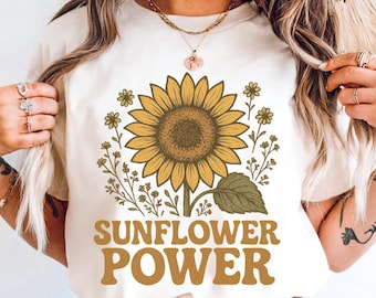 Boho Sunflower Fall PNG: Distressed Floral Clipart (Digital Download