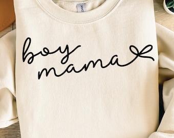 Junge Mama SVG PNG, Mama des Jungen Schnitt-Datei-Design für Cricut & Silhouette