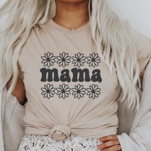 Mama SVG PNG | Daisies Svg | Mom Shirt Svg | Mother's Day Gift | Girl Mama | Cut File For Cricut, Sublimation, Digital Download