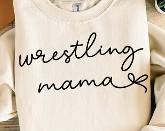 Wrestling Mama SVG PNG Sports Mom Game Day Cut File Shirt Design for Cricut