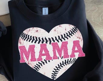 Baseball Mama PNG: Sublimation Design File (Digital Download)