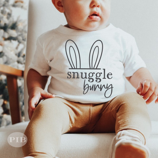 Happy Easter Svg | Snuggle Bunny SVG PNG | Easter Shirt | Kid's Shirt Svg | Sublimation | Cut Files for Cricut