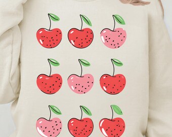 Cherries Shirt Png: Summertime Coquette Design (Digital Download)