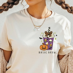 Halloween Coffee PNG, Spooky Cute Drink Clipart, Pumpkin Latte SVG, Fall Sublimation Design for Shirts Mugs Stickers
