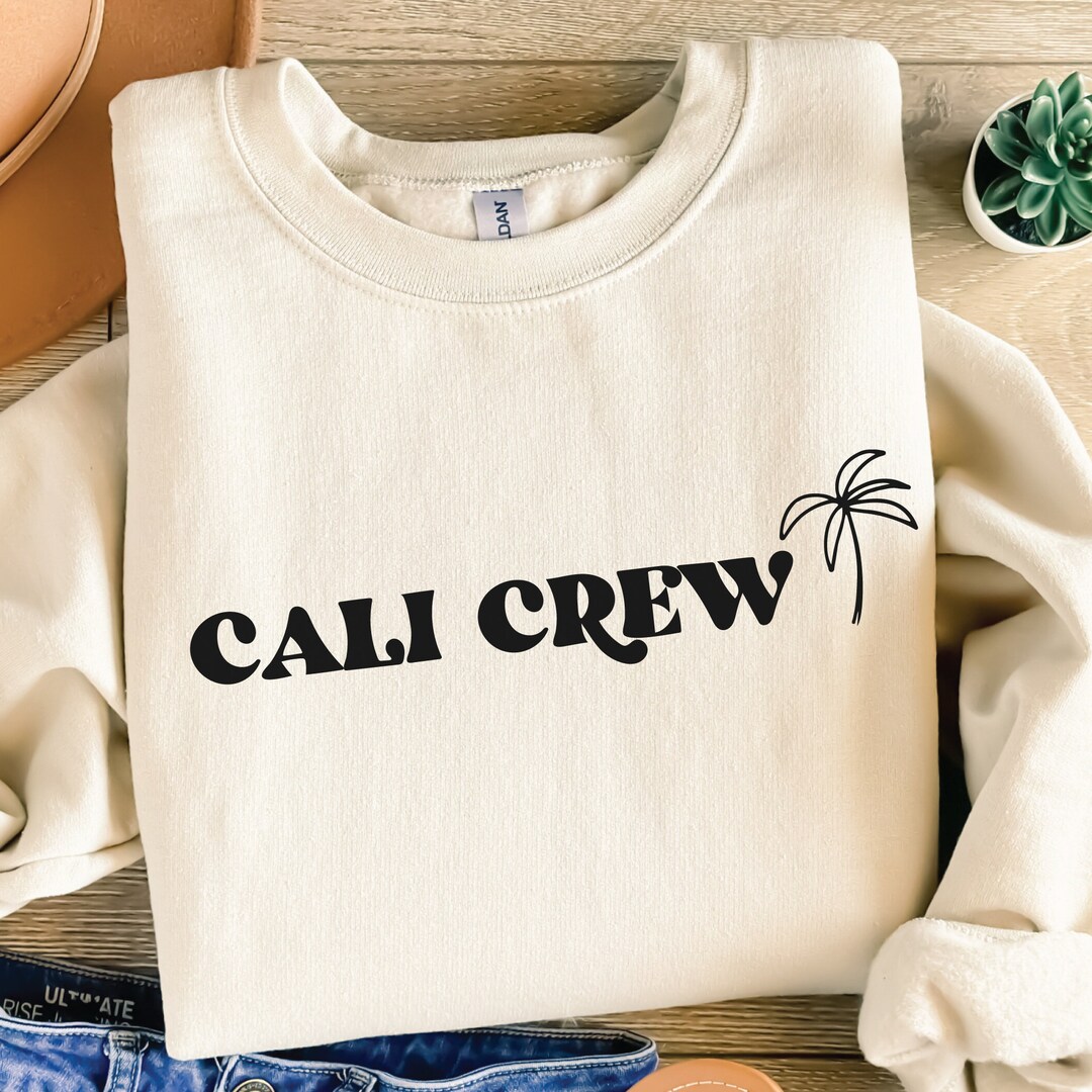 Cali Crew SVG: California Vacation Palm Tree Design (digital Download ...