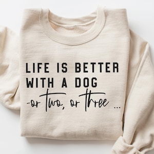 Drôle de chien maman SVG PNG, la vie est meilleure avec un chien, chien maman, cadeau chemise drôle chien amoureux, animal de compagnie, fichier Png par sublimation, Cricut