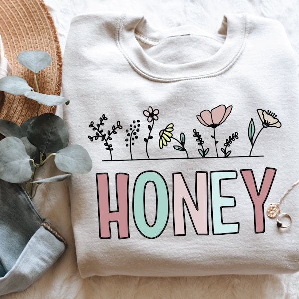 Honey PNG, Grandma Sublimation Design File, Mom PNG, Mother's Day Gift, Grandma T-Shirt File, Screen Print Transfer, Digital Download