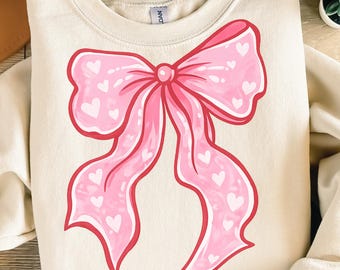 39 Pink Bow PNG Bundle, Girly Coquette Bow Clipart Sublimation