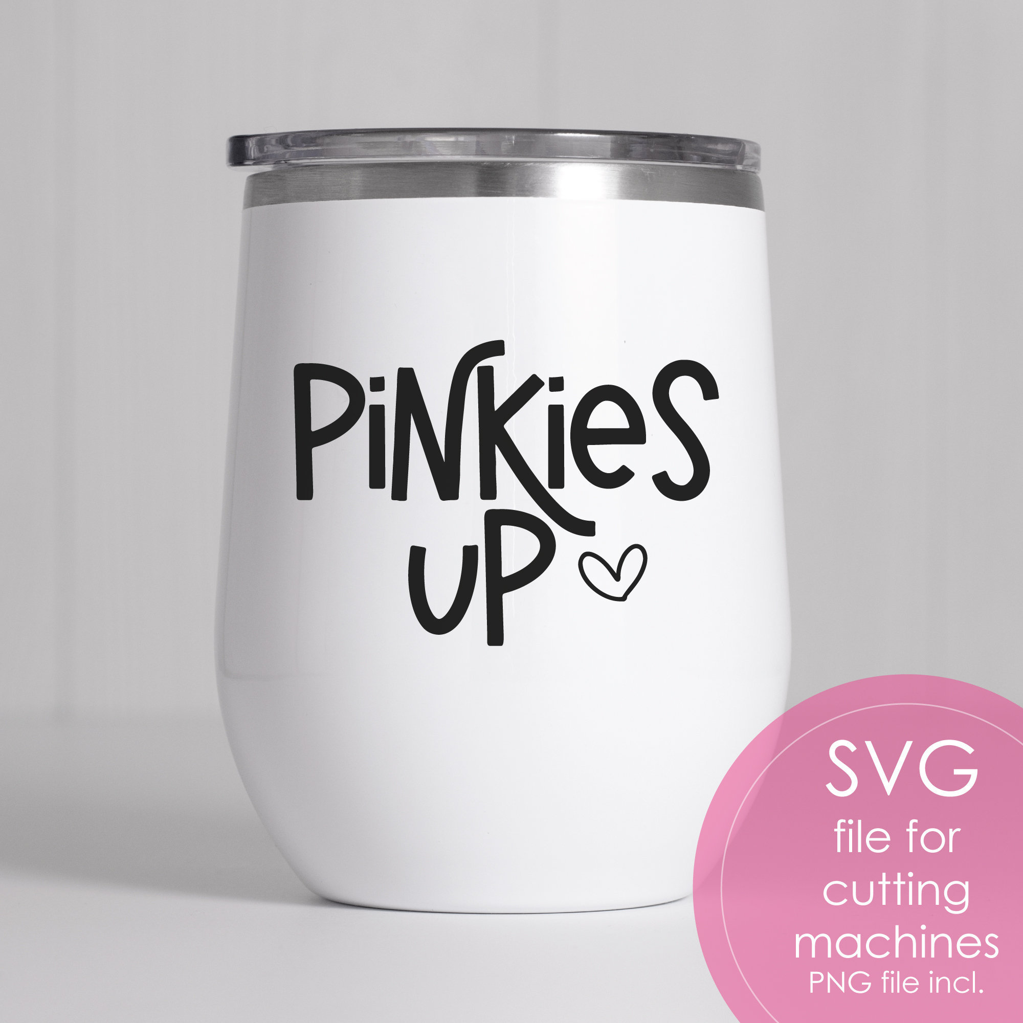 Pinkies Up SVG Wine Tumbler SVG Funny Wine Mug svg Files  Etsy