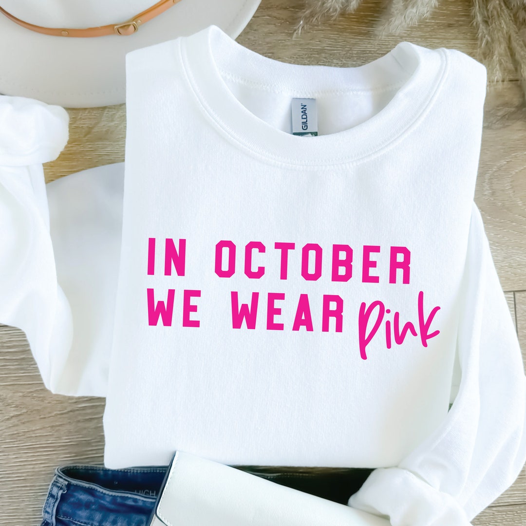 Breast Cancer Awareness SVG PNG: in October We Wear Pink (digital ...