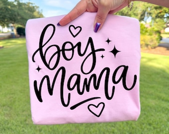File di taglio per maglietta Boy Mama SVG PNG, design Boy Mom per Cricut Silhouette, sublimazione