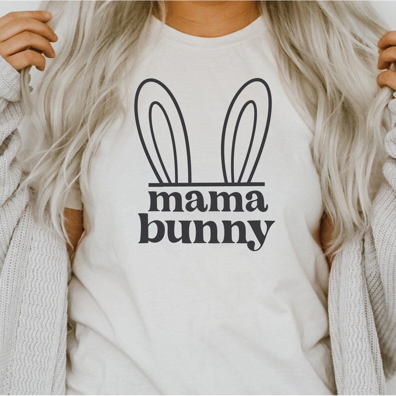 Happy Easter SVG PNG Mama Bunny Svg Easter Mom Shirt | Etsy