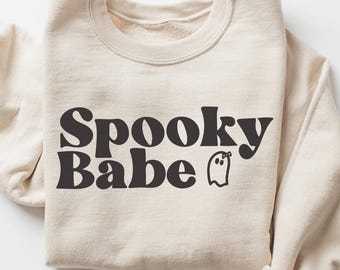 Camisa de Halloween de Spooky Babe SVG: Archivo de corte de otoño para Cricut (descarga digital)