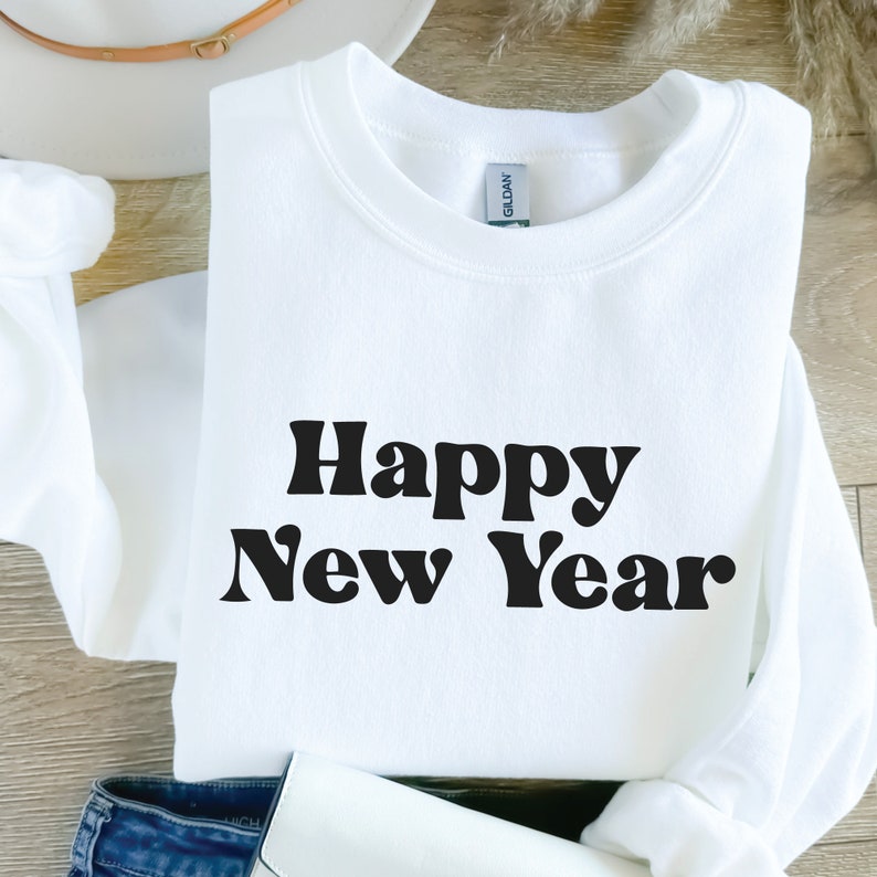 Happy New Year SVG PNG New Years Svg New Years Eve 2024 svg Screen Printing Sublimation Silhouette Cricut Cut File image 2