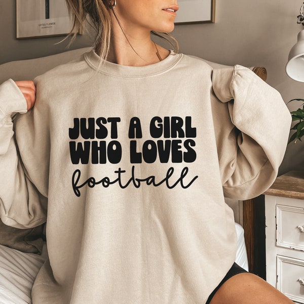 Just a girl who loves football Svg Png |  Football SVG | Game Day | Football Mom SVG | Fall Sports | Sublimation | Cut File For Cricut