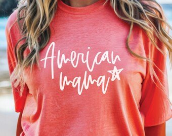 American Mama 4th of July SVG: Patriotic Design (Digital Download)