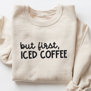 Pero primero, café helado SVG PNG, camisa divertida amante del café helado svg, profesor svg, sublimación, archivo cortado para cricut, archivo de corte digital