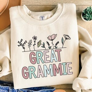 Great Grammie png, overgrootmoeder sublimatie ontwerpbestand, Moederdagcadeau, oma T-shirtbestand, zeefdrukoverdracht, digitale download
