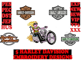 Harley Davision Embroidery DesignS DOWNLOAD PES JEF SEW CSD VP3 VIP DST HUS XXX