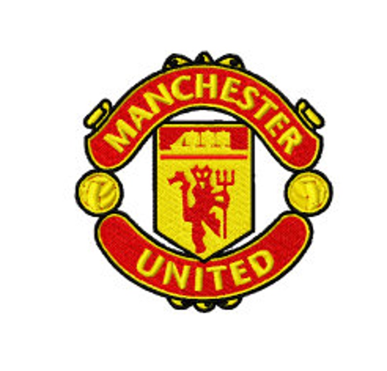 Manchester United Football Logo Embroidery Design INSTANT Etsy