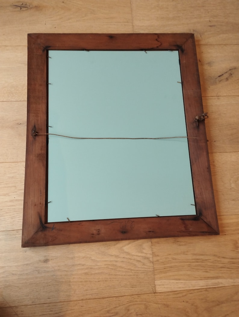 Miroir Vintage rectangulaire en bois doré image 7