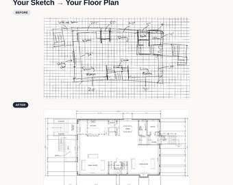 Full Custom Home Floor Plan | Large House Layout Up to 3,000 sqft | New Build Architectural Drafting