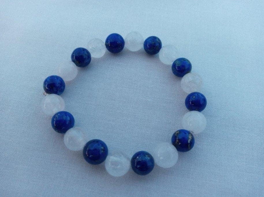 Magnificent bracelet in natural beads from LAPIS LAZULI