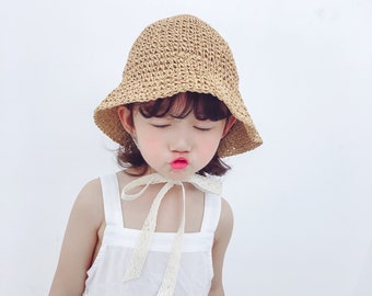 baby girl straw hat