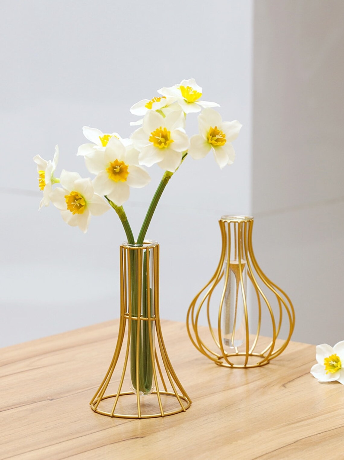 Metal Wire Decorative Glass Tube Vase/Flower Vase Pot/Unique Etsy