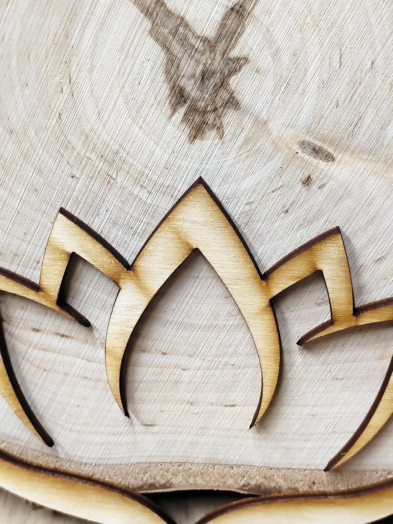 Laser cut Lotus Flower various dimensions 3mm plywood Lotus Etsy