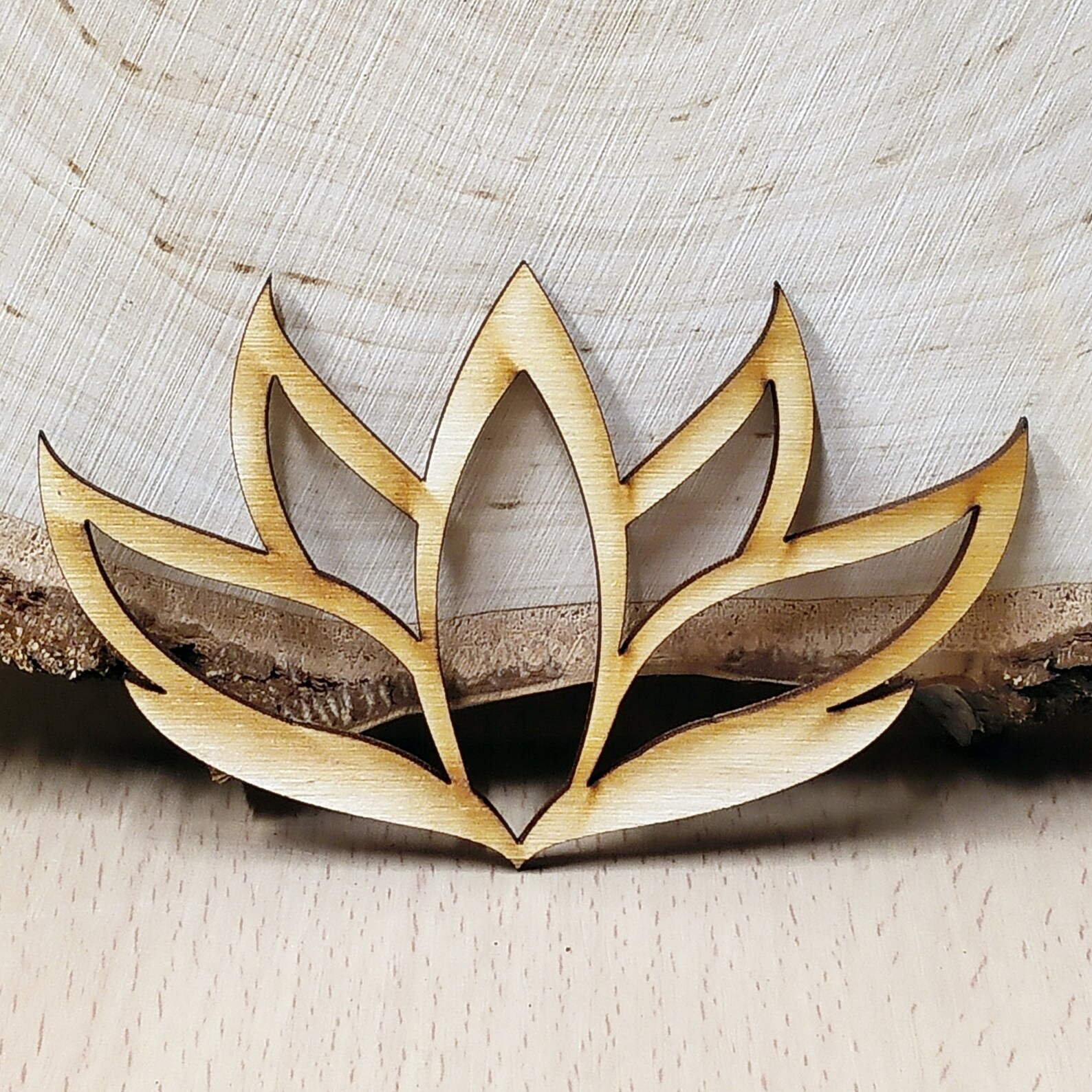 Laser cut Lotus Flower various dimensions 3mm plywood Lotus Etsy