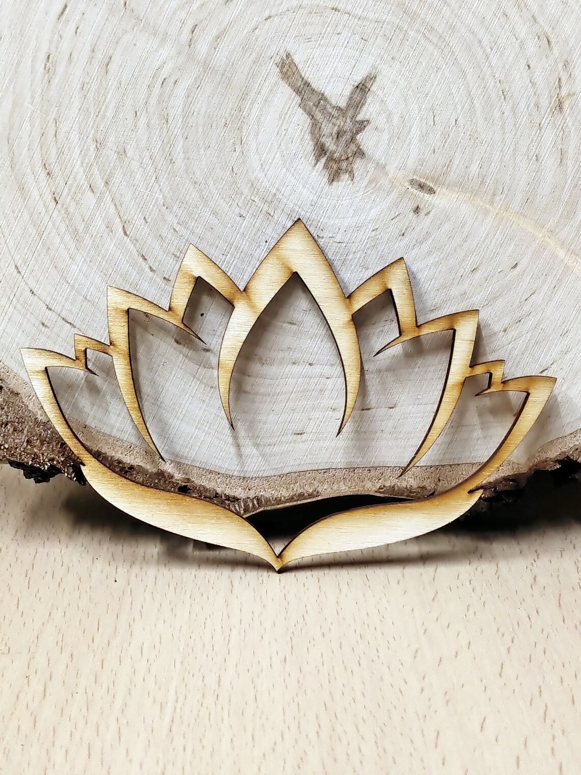 Laser cut Lotus Flower various dimensions 3mm plywood Lotus Etsy