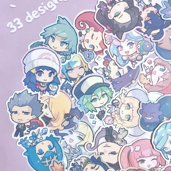 Poké Trainers - Adesivi in vinile opaco