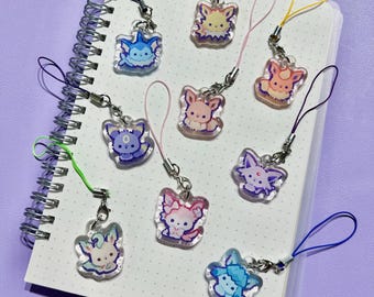 Mini Eeveelution Buds - Epoxy Phone Charms