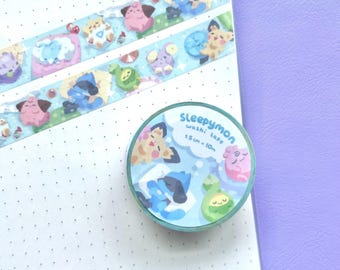 Sleepymon Washi Tape - 1.5cm x 10m