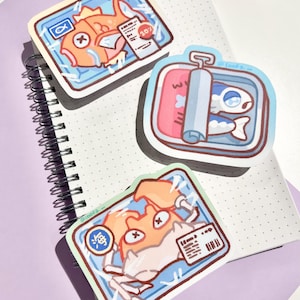 Poké Fish Market - Matte Vinyl Stickers (LARGE)