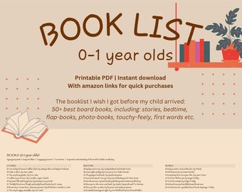 Baby books checklist (0-1 year olds)