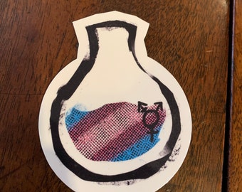 Transgender Potion Bottle Sticker