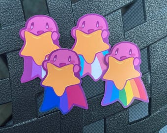 Pride Pink Star Friend Sticker