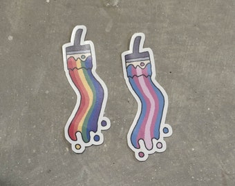 Pride Paintbrush Stickers