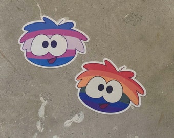 Pride Puff Ball Stickers