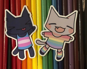 Pride Parade Cat Stickers