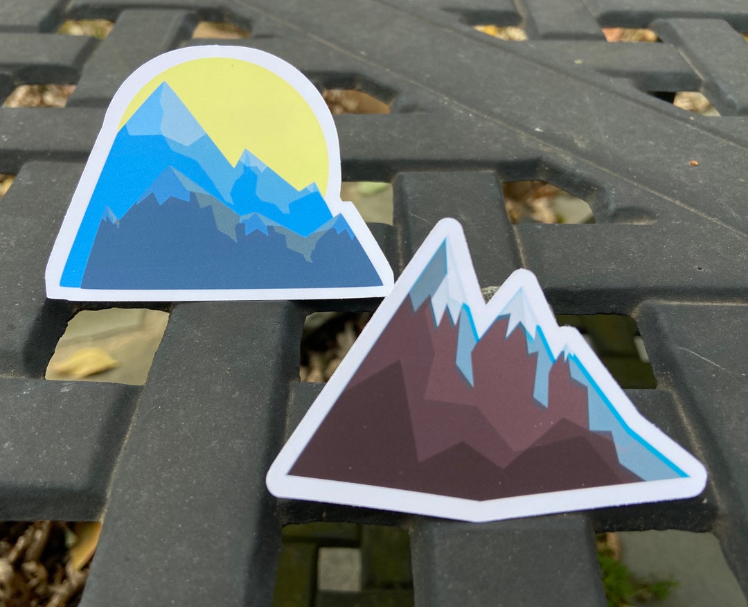 Mountains Sticker Set - Etsy