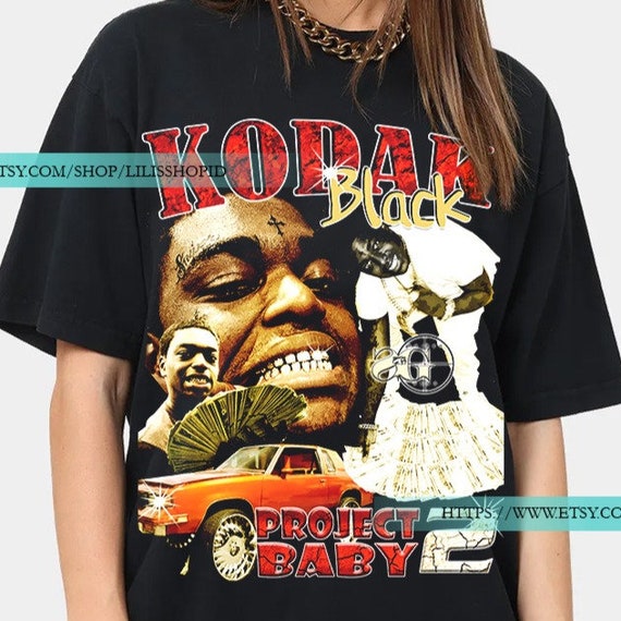 Kodak Black Shirt 90's Vintage Rap Tee 