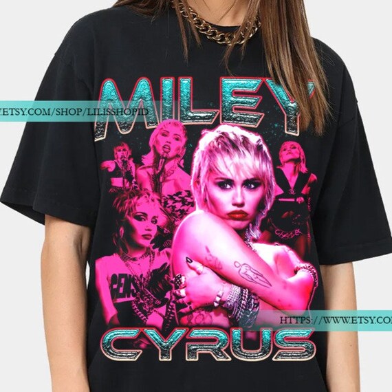 miley cyrus t shirt etsy