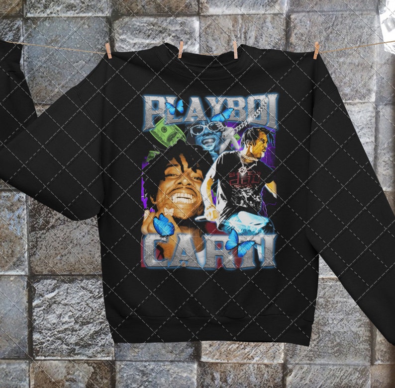 PLAYBOI CARTI Vintage 90/'s Rap tee shirt