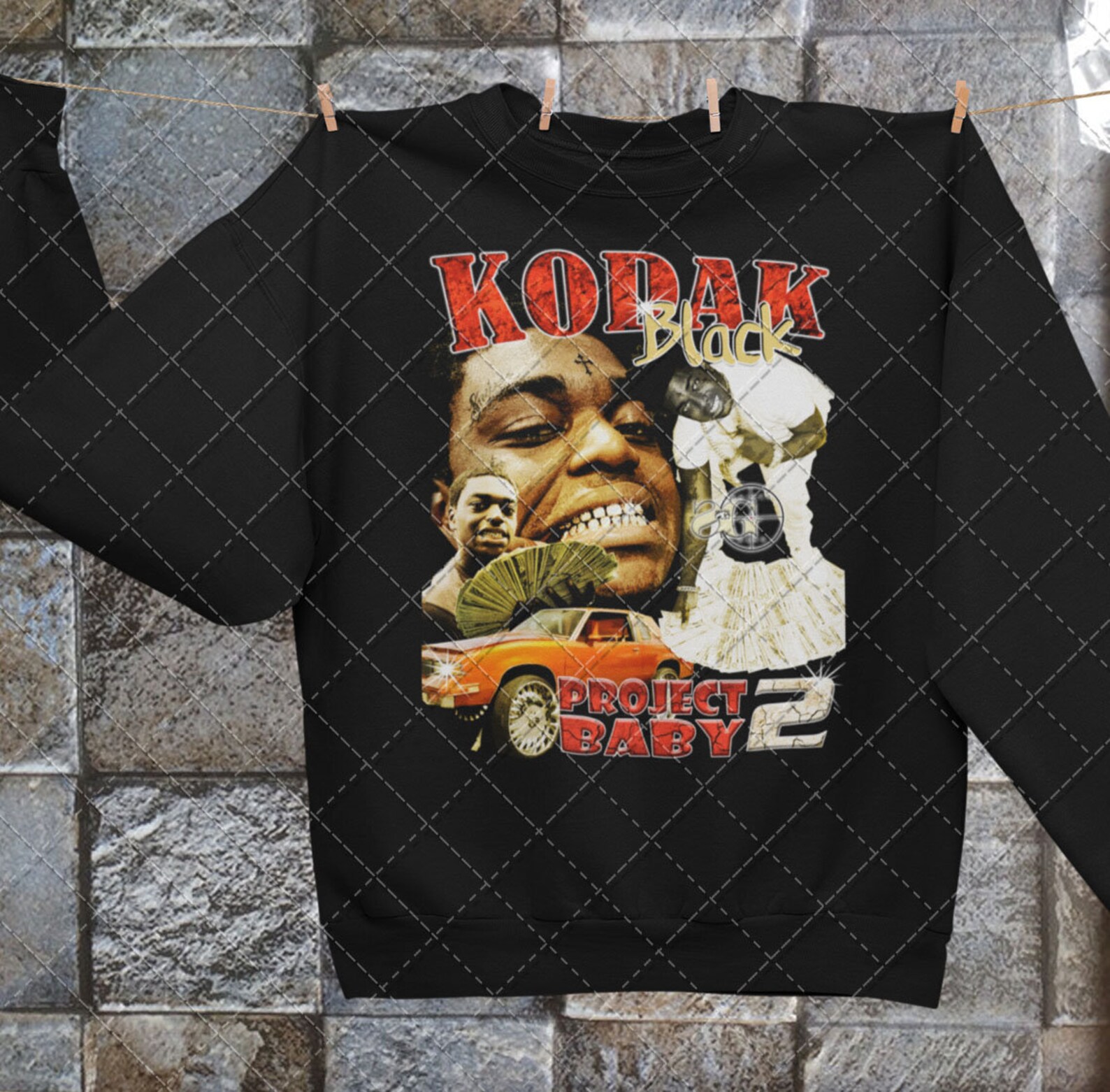 Kodak Black Shirt 90's Vintage Rap tee Etsy