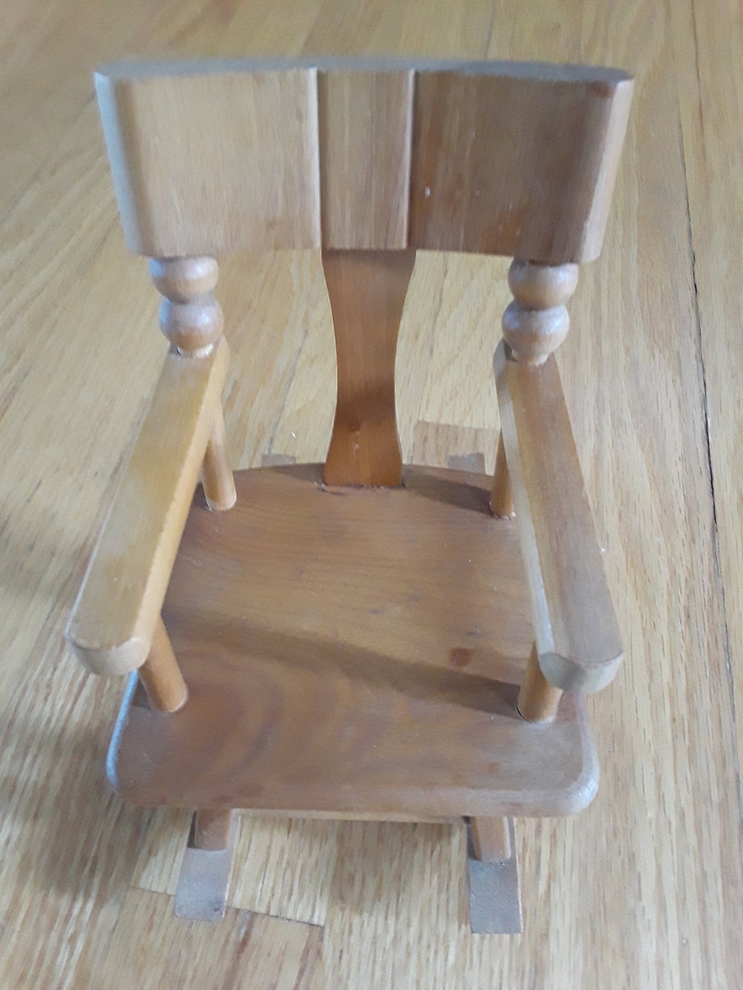 Vintage Strombecker Doll Furniture Light Colored Wood Rocking Etsy
