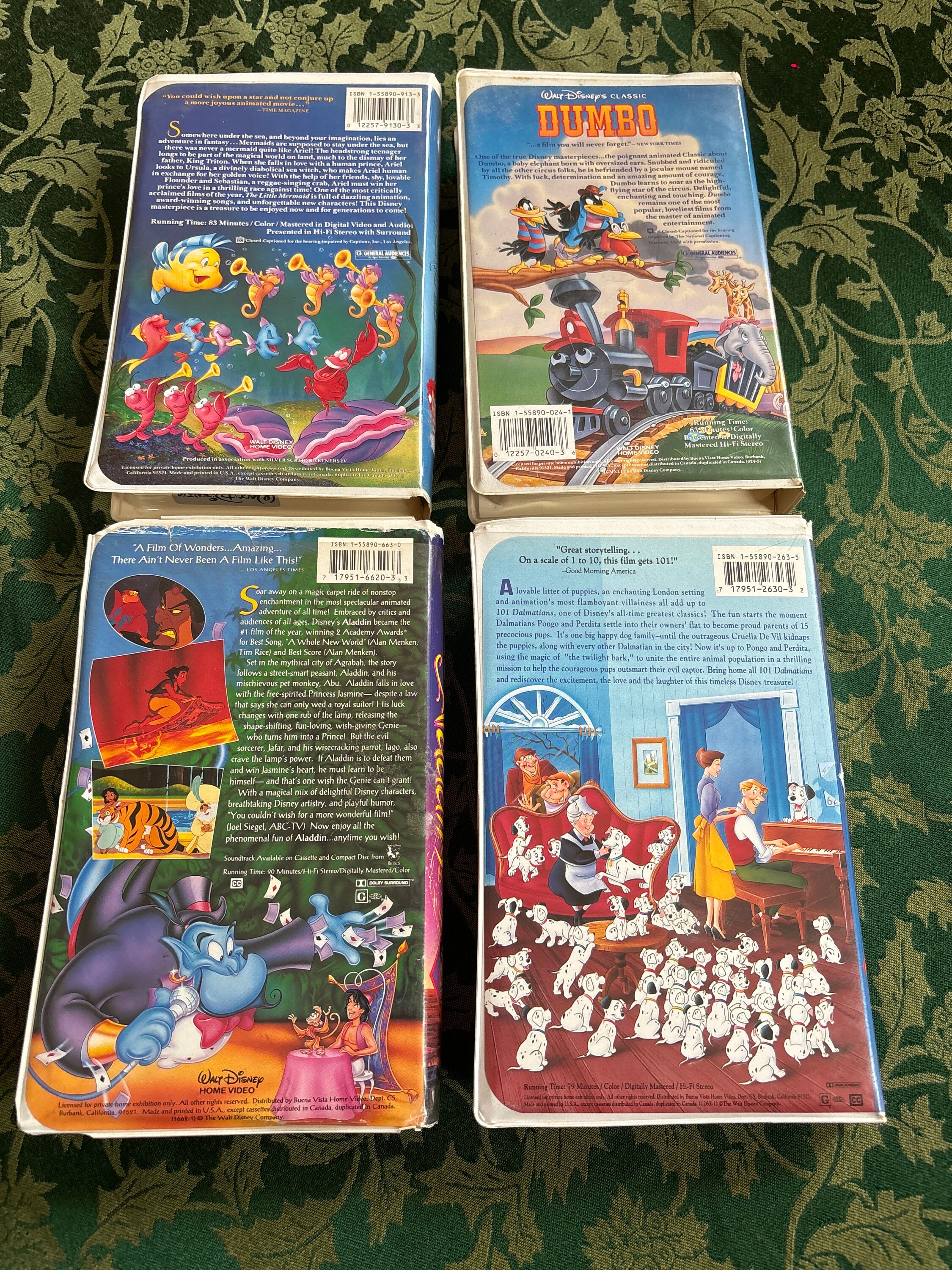 Vintage Disney VHS Black Diamond Classics: Aladdin #1662 Vintage Disney VHS Black Diamond Classics: Aladdin #1662