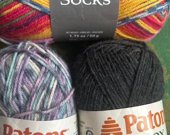 Patons Kroy Socks Yarn: 75/25 Wool Nylon Blend